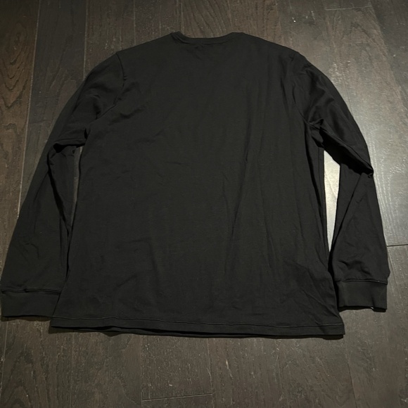 BNWT Skims Cotton Jersey Long Sleeve Black T-Shirt Size Large onyx top shirt - Picture 8 of 8